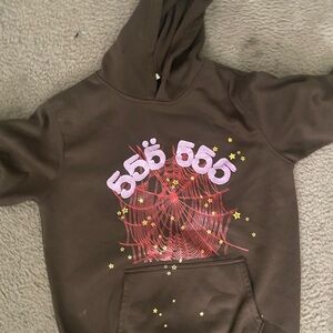 Small brown 555 hoodie